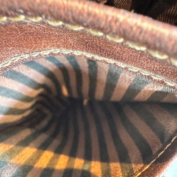 Vintage Jack Georges Brown Leather Crossbody Bag - Picture 13 of 16